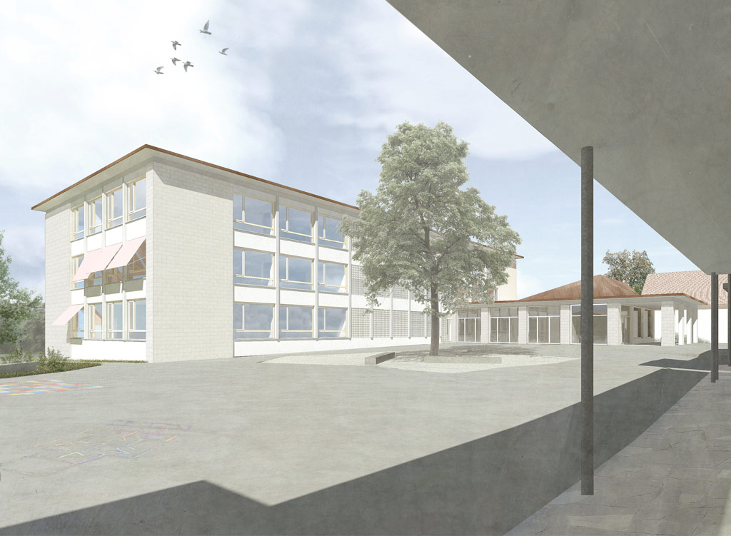 Neues Schulhaus am Pausenplatz