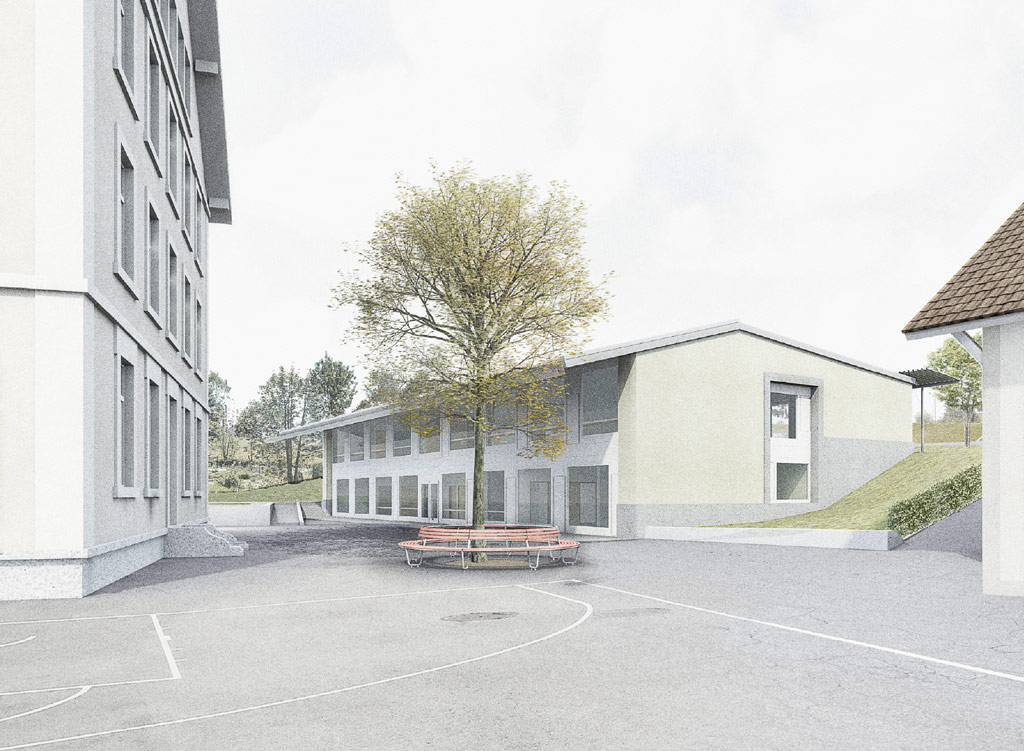 Neubau Kindergarten und Tagesschule Schulanlage Städtli, Huttwil (2017)
