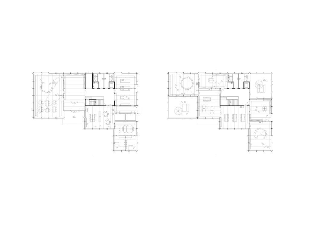 Grundrisse Erdgeschoss und Obergeschosse