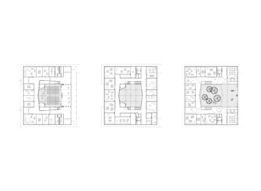 Erdgeschoss, 1. Obergeschoss, 2. Obergeschoss