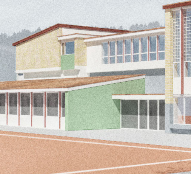 Visualisierung Erweiterung Schulanlage Gsteig, Lufingen, ZH