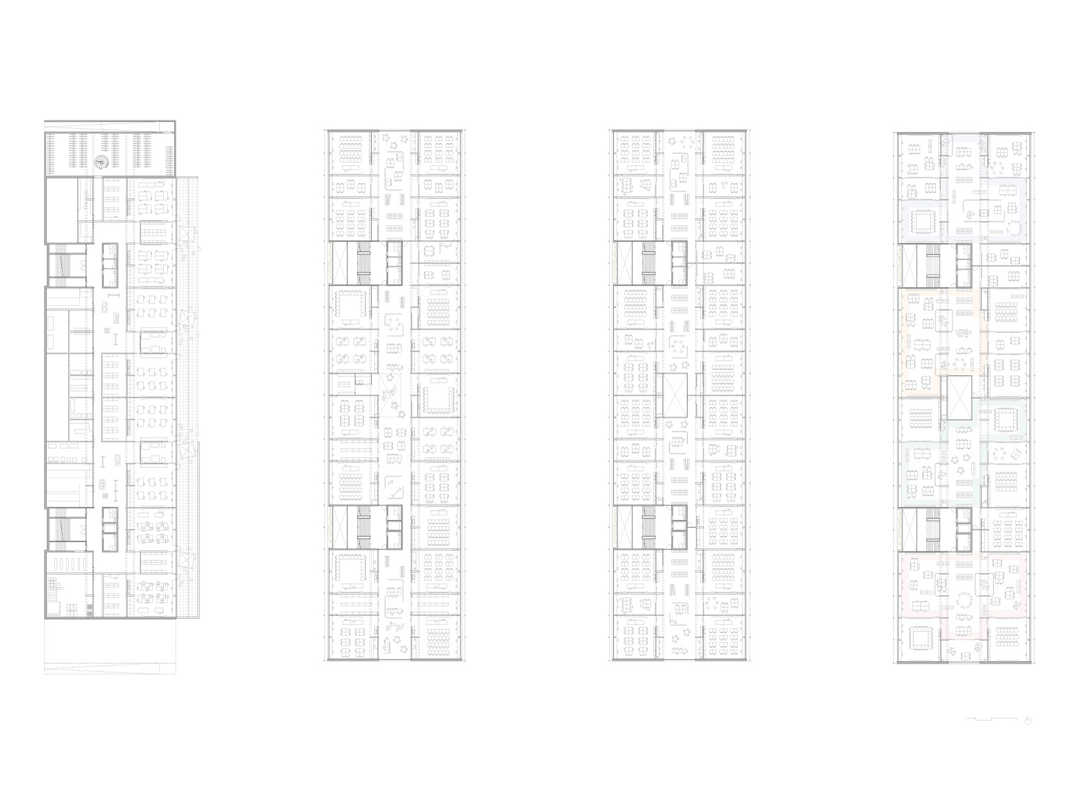 Grundrisse UG, 1.-3.OG