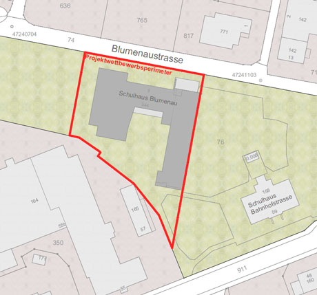 Präqualifikation Projektwettbewerb Teilersatzneubau Schulhaus Blumenau Eschlikon, TG